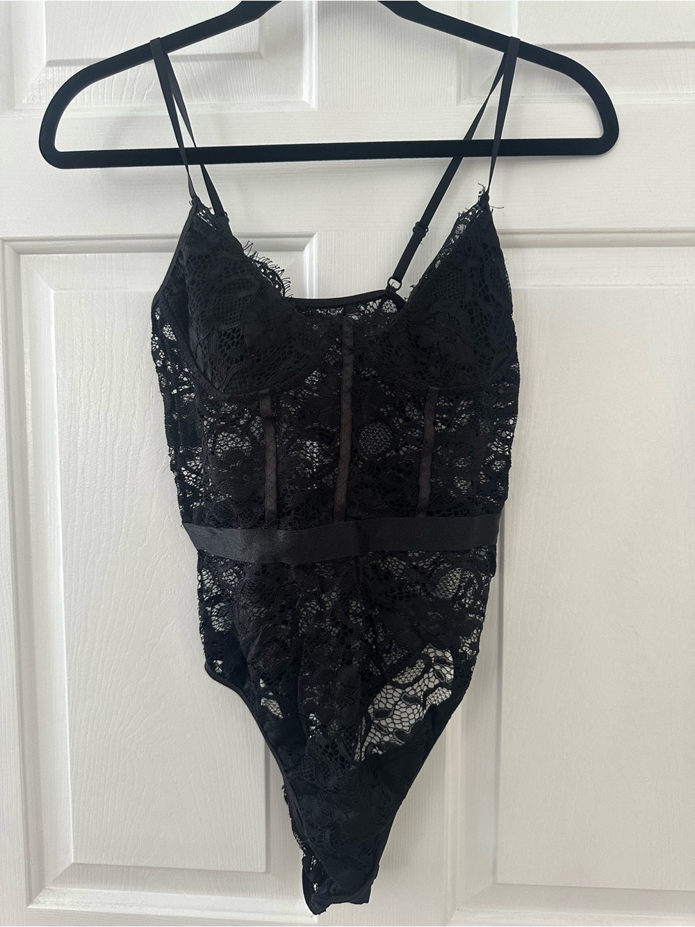 Forever 21 Black Lace Bodysuit